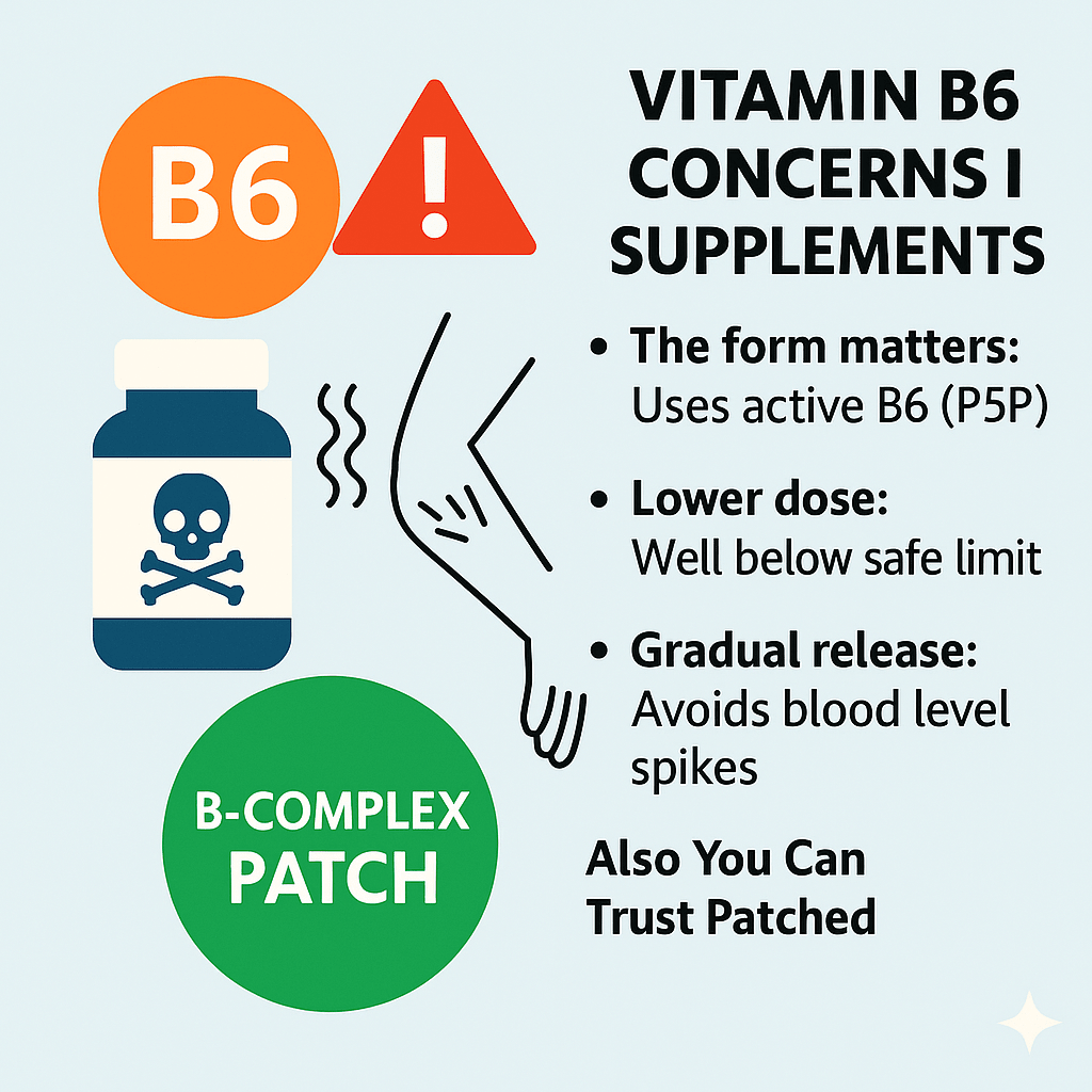 Vitamin B6 Concerns in the News — Why Our B-Complex Patch Is Safe - Patched Up
