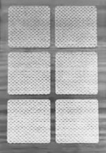 Sheet of square Smart Sleep Patches containing melatonin, magnesium, valerian, hops, 5-HTP, and L-tryptophan for natural deep sleep support.