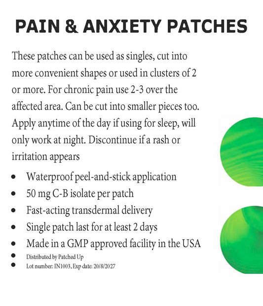 Smart Relief Patches – Plant-Based Support for Pain, Inflammation, Sleep & Stress