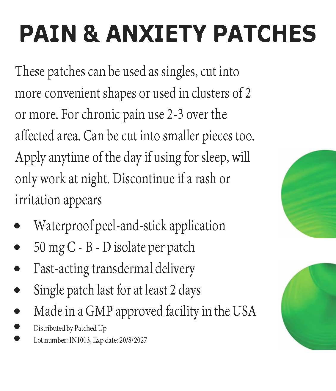 Smart Relief Patches – Plant-Based Support for Pain, Inflammation, Sleep & Stress - Patched Up