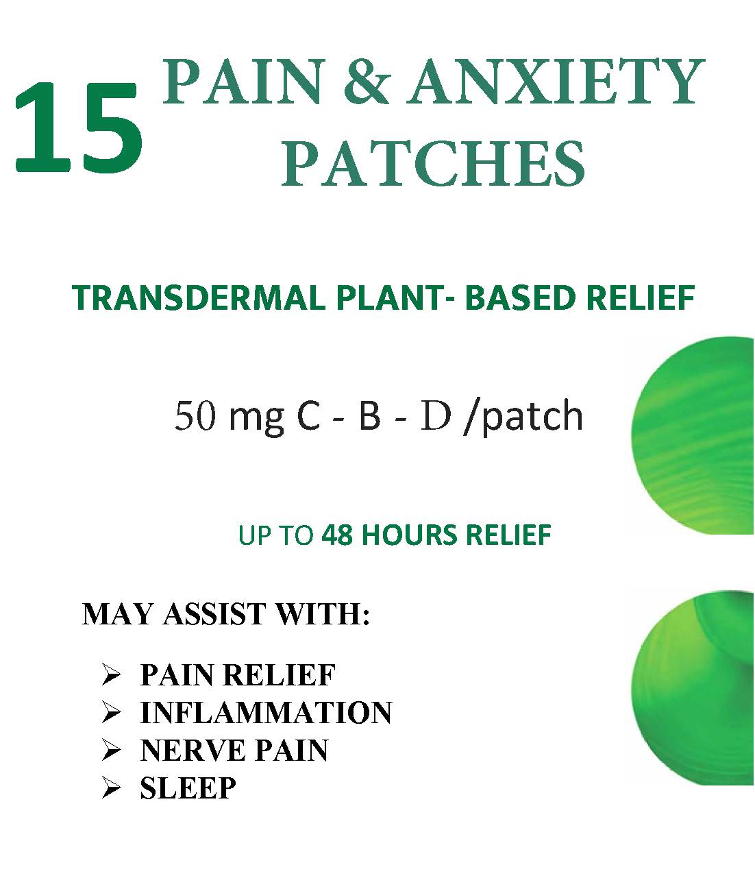 Smart Relief Patches – Plant-Based Support for Pain, Inflammation, Sleep & Stress - Patched Up